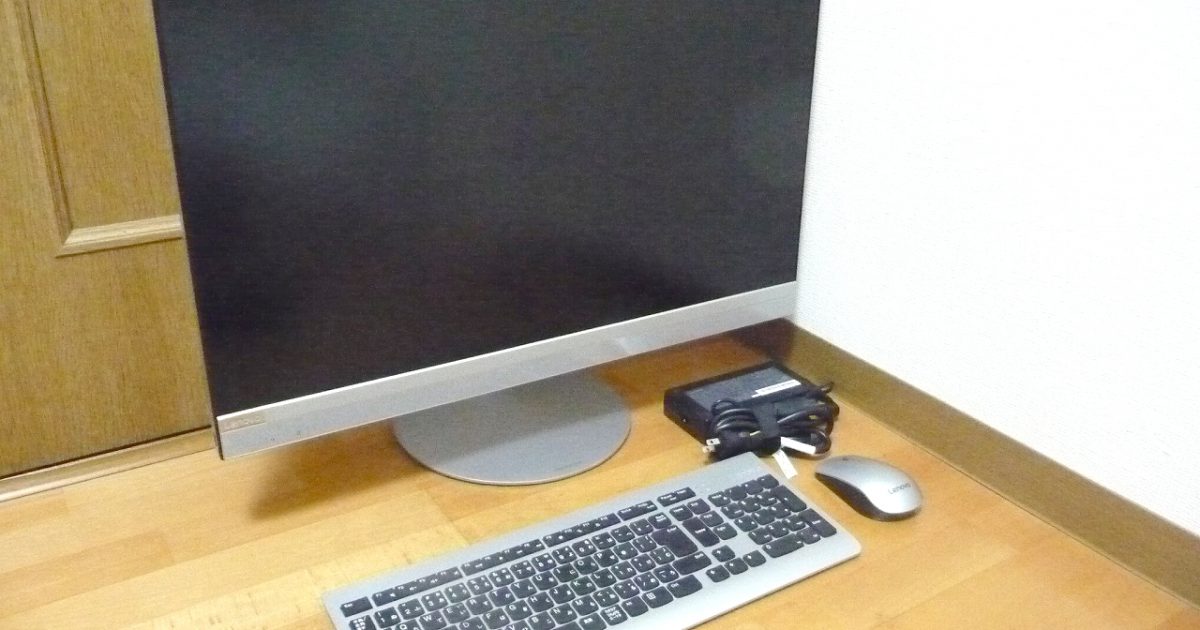 一体型パソコン Lenovo ideacentre F0D0002YJP Win10 Core i7-7700T メモリ 16GB SSD 128GB HDD 1TB GeForce 940MX DVD-RW
