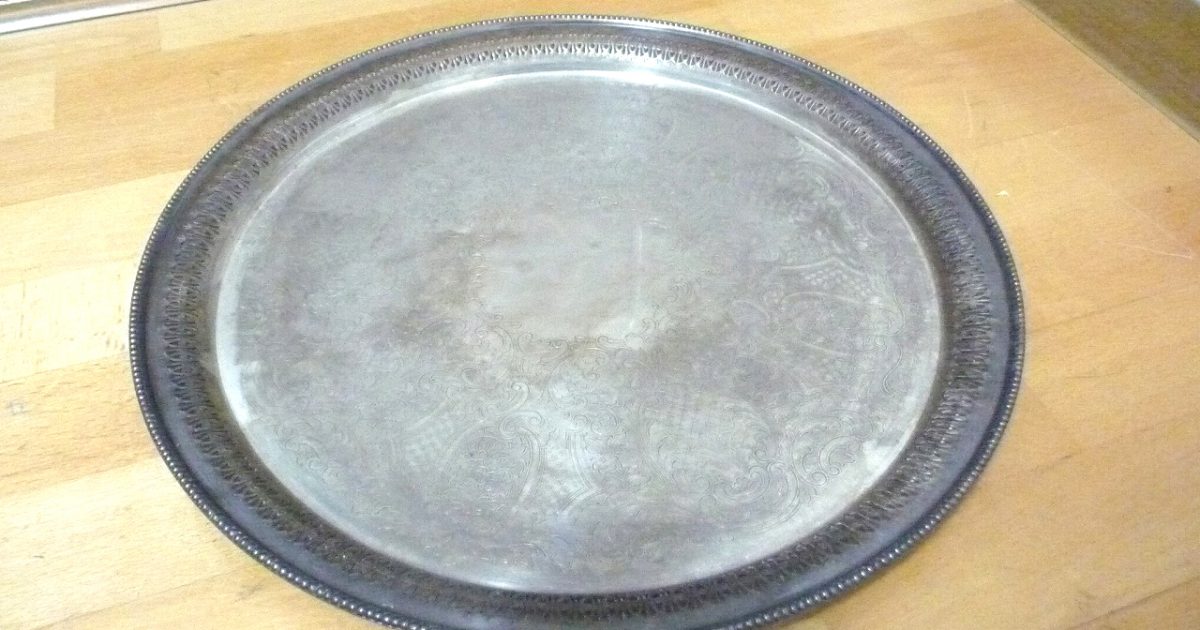 お盆 MAPPIN＆WEBB EPCA マッピン & ウェッブ トレイ 英国 イギリス アンティーク 約37cm