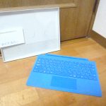 キーボード Microsoft QC7-00071 マクロソフト サーフェイス プロ Surface Pro 4 Surface Pro 3 用 タイプ カバー シアン