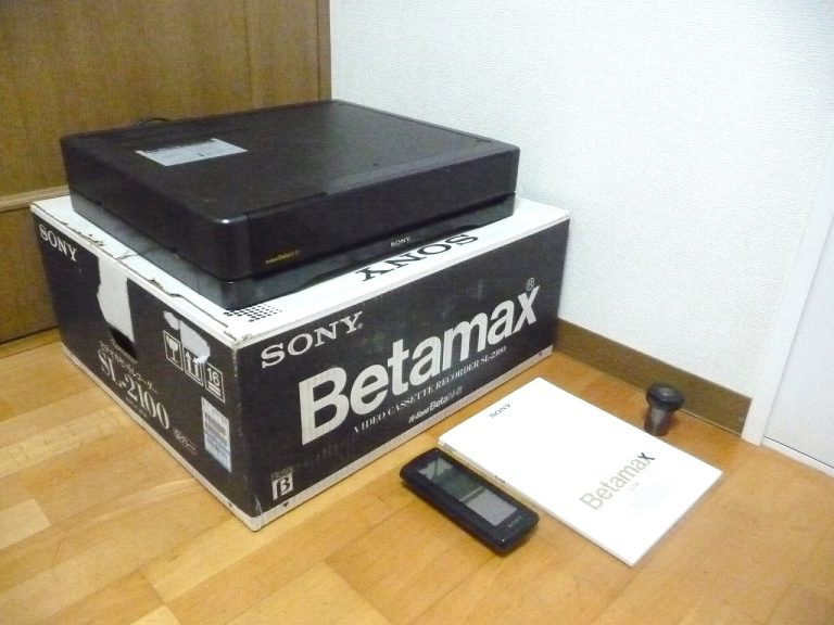 ベータビデオデッキ SONY SL-2100 RMT-2100 Betamax Hi-Band ソニー ベータマックス ハイバンド ビデオカセットレコーダー