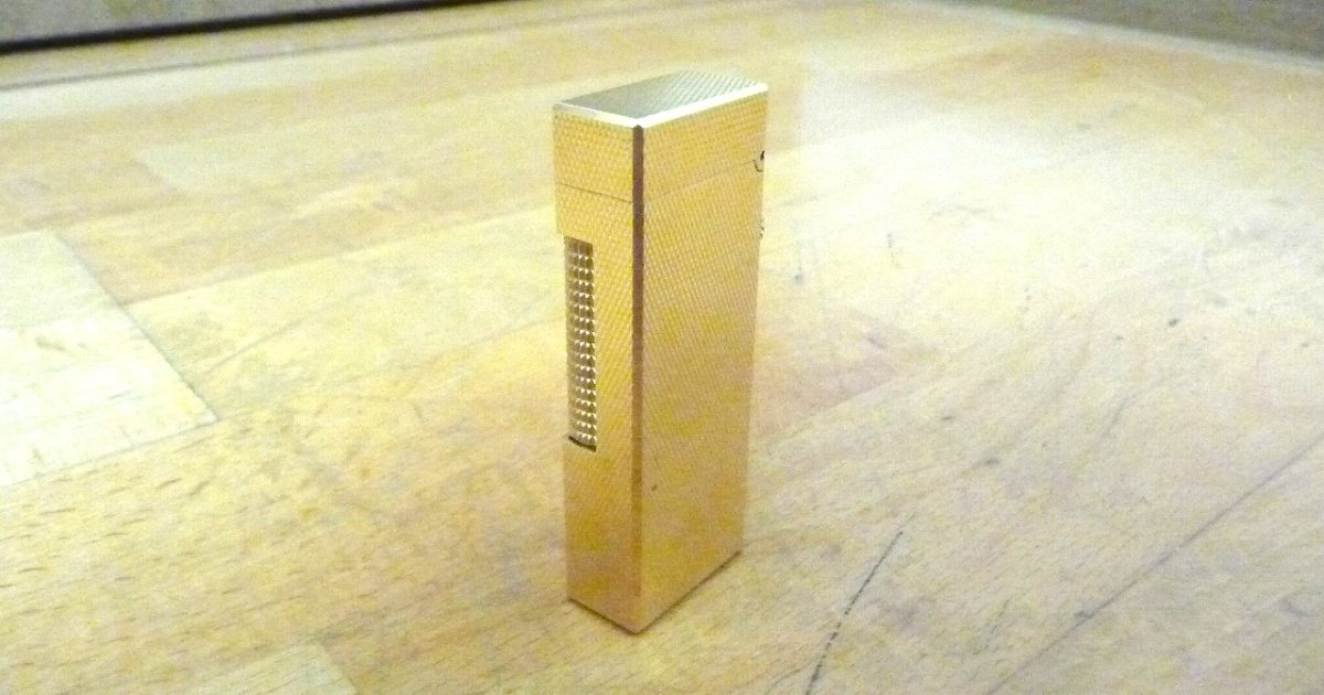 ガスライター dunhill US RE24163 PATENTED ゴールド 金 ダンヒル 高級