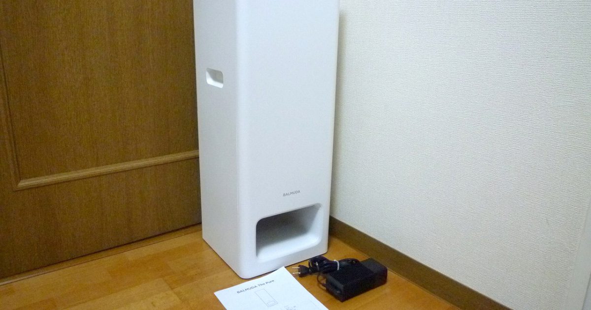 空気清浄機 BALMUDA The Pure A01A-WH バルミューダ ザ・ピュア TrueHEPAフィルター 活性炭 A01A-S100 UEA390-2437 2019年