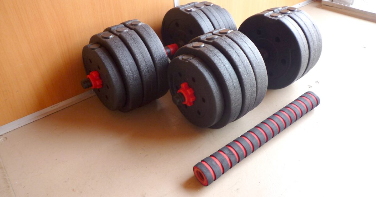 バーベルにもなる ダンベル 20kg×2個 セット 合計40kg 筋トレ