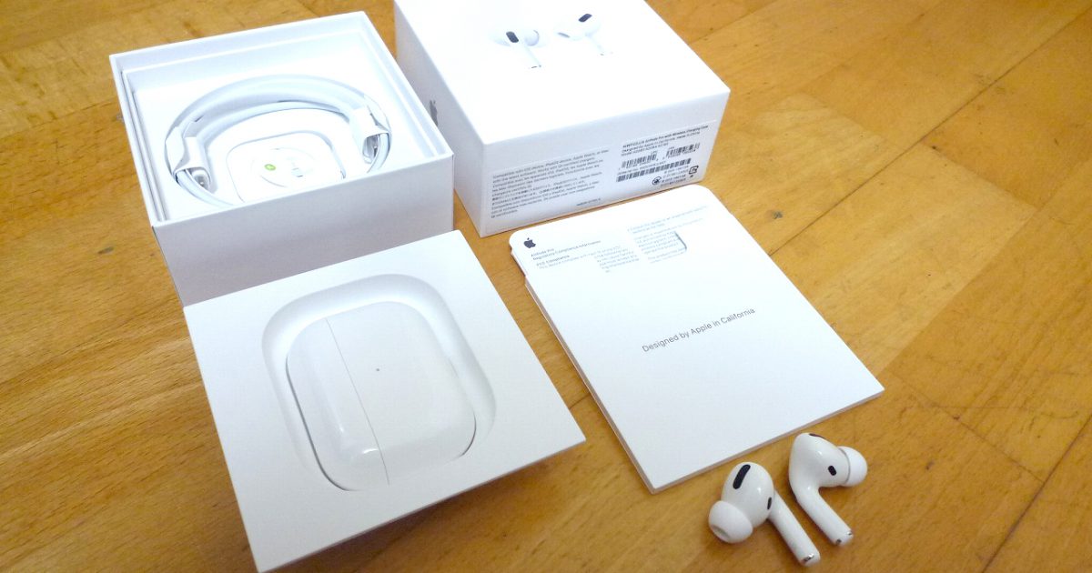 イヤホン Apple Air Pods Pro MWP22J/A アップル エアーポッズプロ アクティブノイズキャンセリング 両耳 ケーブル ケース付属