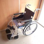 車椅子 NISSIN NEO T9201 日進医療器 自走式 ブレーキ 折り畳み 車いす チェック柄