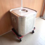 ステンレス 寸胴 角型 正方形 幅40cm 奥行40cm 高さ39cm 蓋つき 両手 大型 厨房 ふた フタ