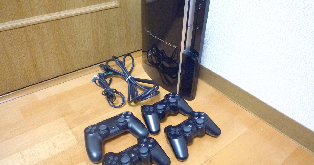 プレイステーション3 SONY CECHL00 ソニー プレステ3 PS3 本体 80GB ブラック CECHZC2J コントローラー 4個付属