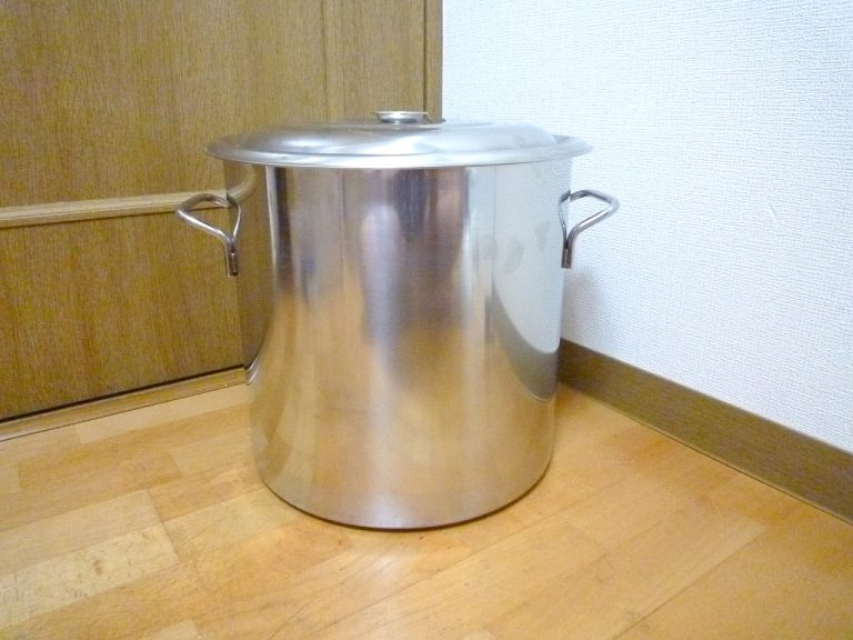ステンレス寸胴 iimono117 BIG 20L 直径約33cm×高さ約32cm 業務用 両手 ふた付き フタ 蓋 イイモノ ビッグ 未使用