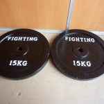 プレート FIGHTING ROAD 15kg×2枚 合計 30kg アイアン ダンベル バーベル ファイティングロード