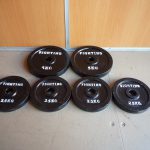 プレート FIGHTING ROAD 5kg×2枚 2.5kg×4枚 合計 20kg 28mm ダンベル バーベル アイアン ファイティングロード