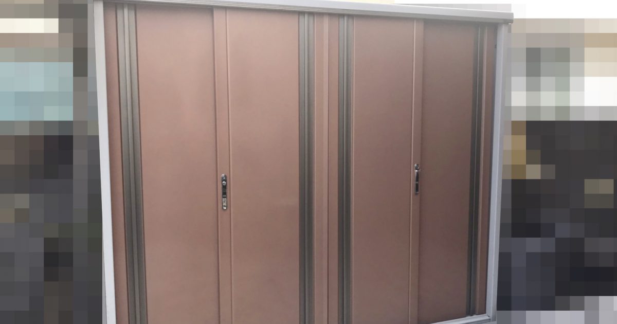 物置 TAKUBO グランプレステージ タクボ 幅2250×高さ1900×奥行900mm 4枚扉 屋外 ブラウン 茶色