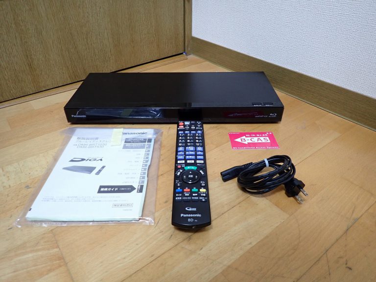 ブルーレイレコーダー Panasonic DIGA DMR-BRT1030 パナソニック おうちクラウドディーガ 1TB B-CAS リモコン N2QAYB001172