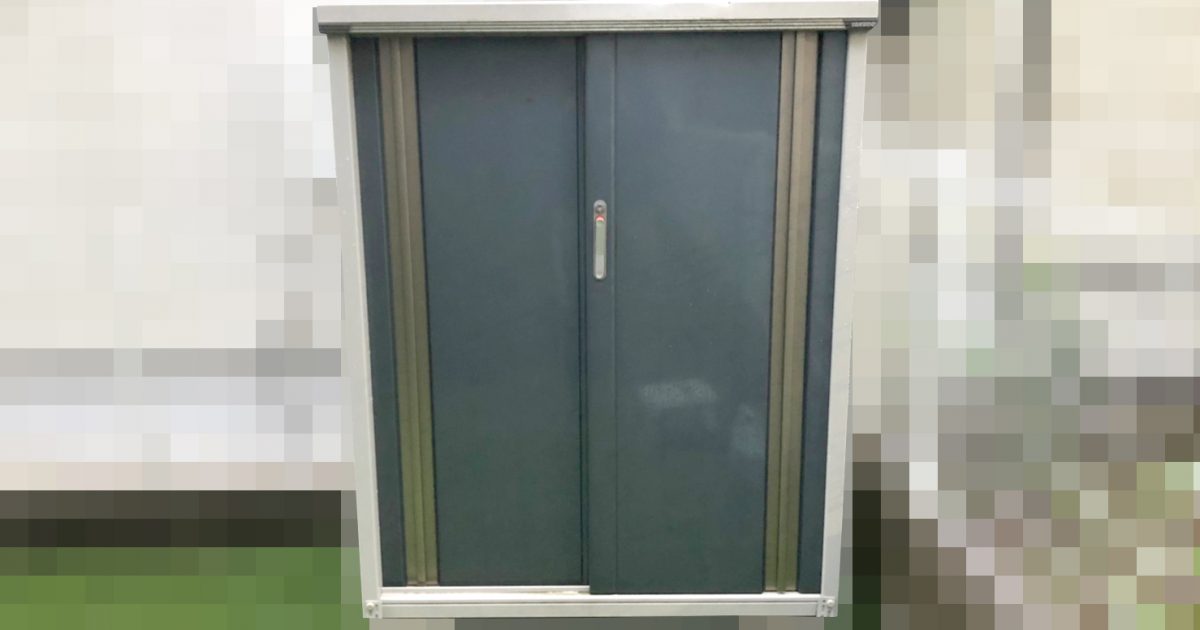 物置 TAKUBO M-117C タクボ グランプレステージジャスト 1120×750×1400mm 2枚扉 シェイドグレー