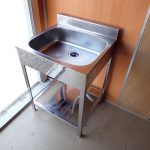 ステンレスシンク 約60×55×90cm 一槽 業務用 流し台 厨房