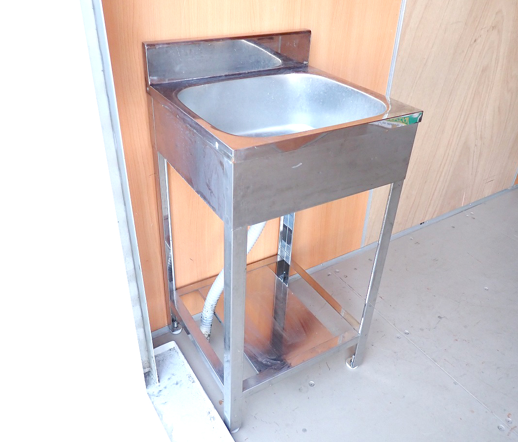 ステンレスシンク 約45×43×90cm 一槽 業務用 流し台 厨房