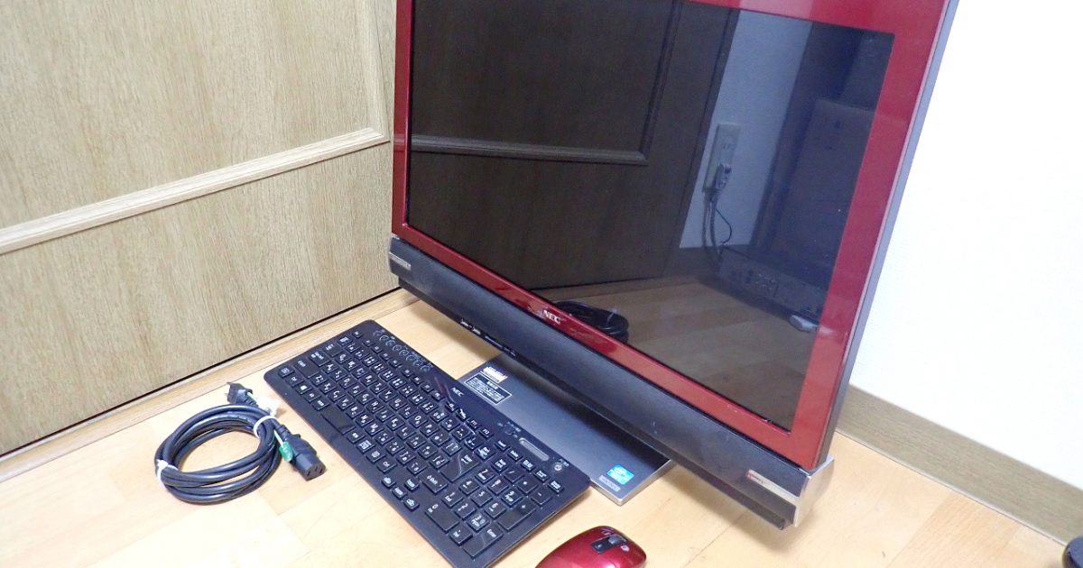 一体型パソコン NEC VALUESTAR W PC-VW770LS6R Win 8 Core i7 3630QM メモリ 8GB HDD 約3TB 23インチ B-CAS ワイヤレス