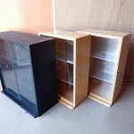コレクションケース NAKABAYASHI CCM-103 ナカバヤシ フィギュアケース 木製 ガラス アクリル 3段 3台セット W330×D170×H480mm