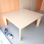 家具調こたつ NITORI バリエ S 80 LBR 即暖 ニトリ 80×80cm 正方形 木製 2018年 MHU-601E