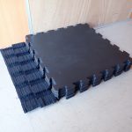 ラバーマット 52cm×52cm 8枚セット 連結式 ゴムマット フィットネス 筋トレ