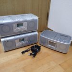 ラジカセ SONY CFD-W78 CFD-E500TV ソニー AM FM ラジオ CD ダブル カセット 3台セット