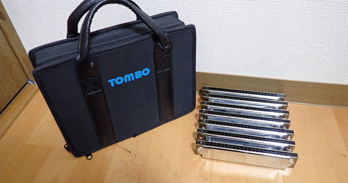 複音ハーモニカ TOMBO Premium 21 トンボ プレミアム 7本セット C D E F G A B ソフトケース HC-2108