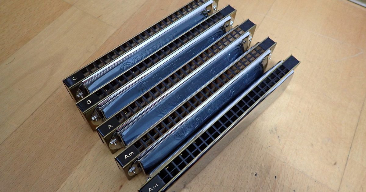 複音ハーモニカ TOMBO OCTAVE トンボ オクターブ 5本セット C G A Am