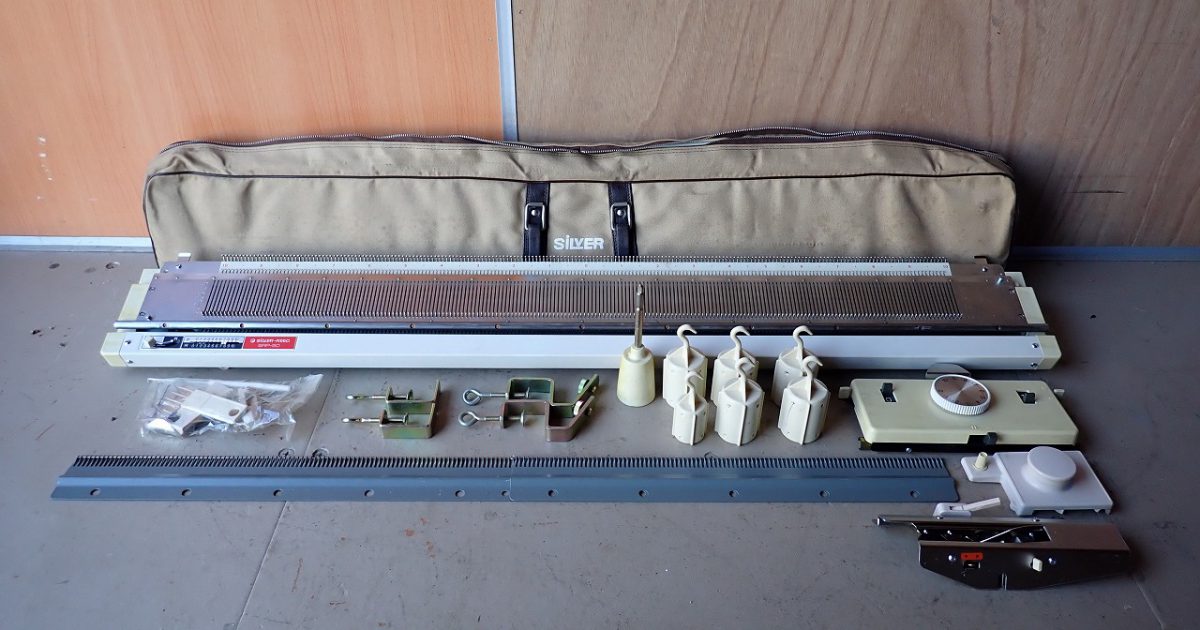 編み機 SILVER REED SRP-50 シルバーリード パイルリブニッター 編機