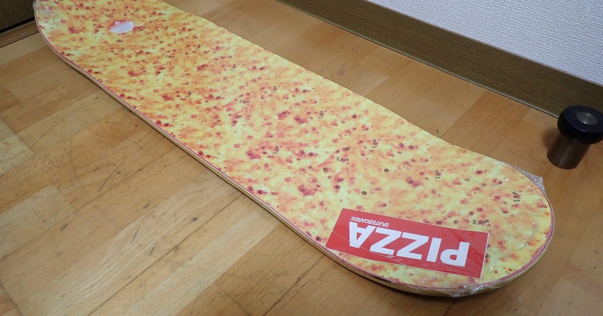スケボー PIZZA SKATEBOARDS ピザ スケートボード デッキ 81cm 21cm 西洋画