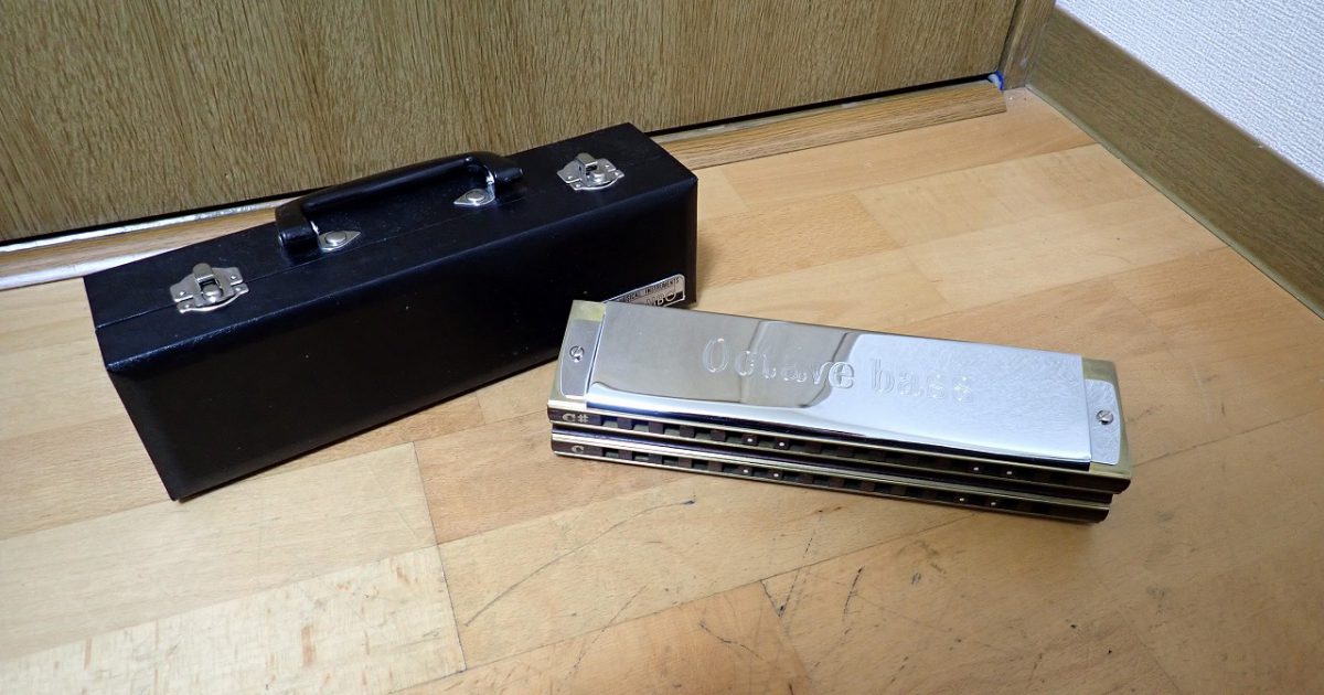 複音ハーモニカ TOMBO Dragon-fly Harmonica Octave bass TRADE MARK トンボ ドラゴンフライ オクターブ バス C C#