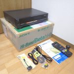 ジャンク ベータビデオデッキ SONY SL-200D RMT-A200 Hi-Band Beta hi-fi Betamax ソニー ハイバンド ベータマックス ビデオカセットレコーダー