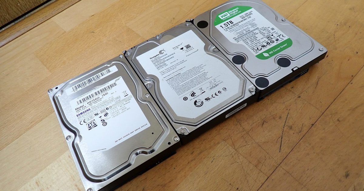 内蔵ハードディスク HD154UI ST31500541AS WD15EADS 3.5インチ HDD SAMSUNG Seagate WD 1.5TB 1500GB 3台 合計 4.5TB