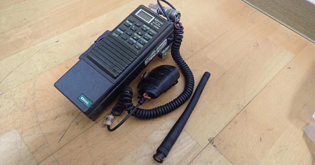 トランシーバー ICOM IC-02N アイコム ハンディ VHF FM TRANSCEIVER 144MHz帯 アマチュア無線 無線機 アンテナ マイク
