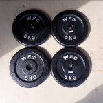 プレート WFG 5kg×4枚 合計20kg ダンベル バーベル 28mm アイアン ワイルドフィット 筋トレ