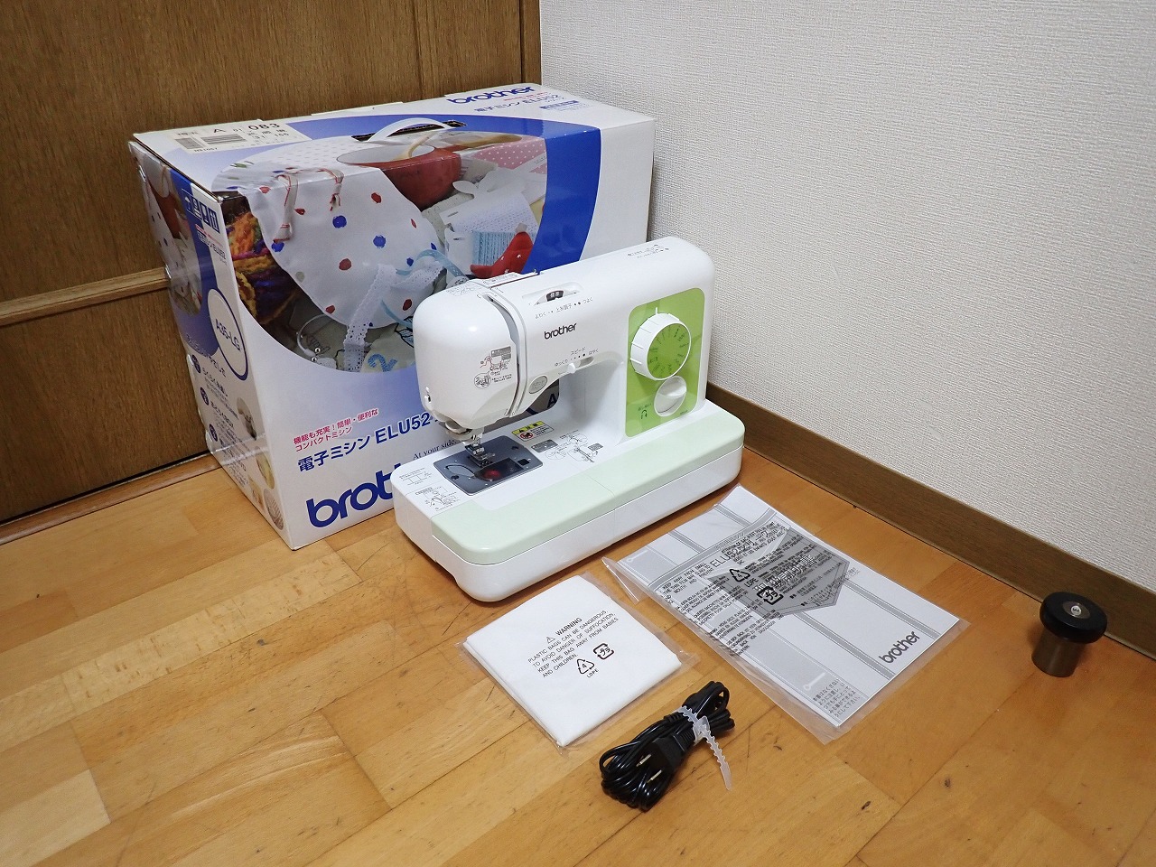 電子ミシン brother ELU52 ブラザー 家庭用 一般用 6枚送り歯 厚