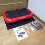 MINI 振動マシン SYOSIN ショシン リモコン マット 付き レッド ダイエット トレーニング 振動フィットネスマシン 体幹