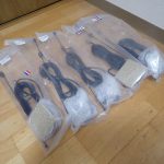 アンテナ WC-113B WC-110B 144 430MHz帯 ハムバンドアンテナ BNC マグネット基台付 4m 同軸ケーブル 5本セット