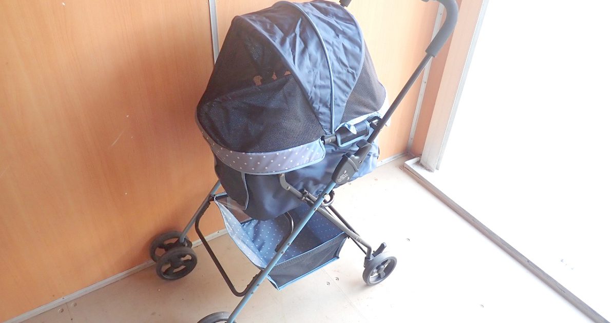 ペットバギー Richell エルフィ リッチェル 超小型犬 小型犬 猫用 4輪 ペットカート 折り畳み バスケット付き ブルー 青