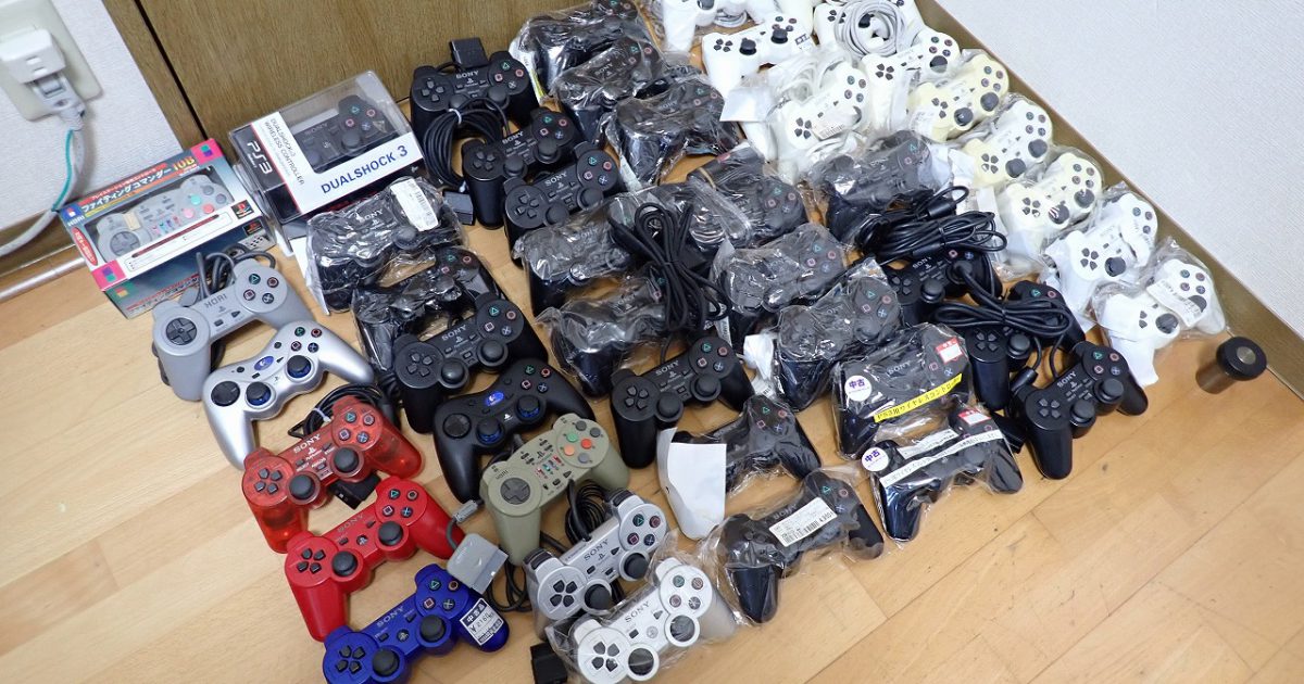 コントローラー SONY HORI DUAL SHOCK 2 3 デュアルショック プレイステーション プレステ PS 連射機 白 黒 青 赤 45個セット
