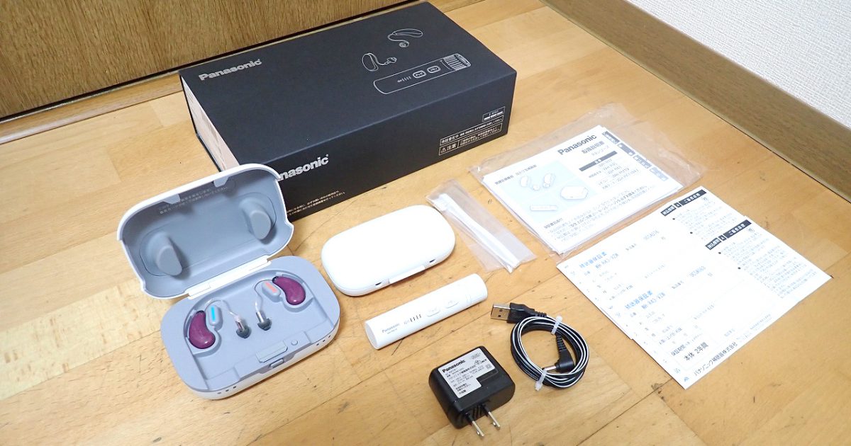 補聴器 Panasonic WH-R43-VZW M2 パナソニック 耳かけ型 両耳 充電器 WH-PK1104J スティックリモコン WH-PM19 WH-PK1203J 2020年