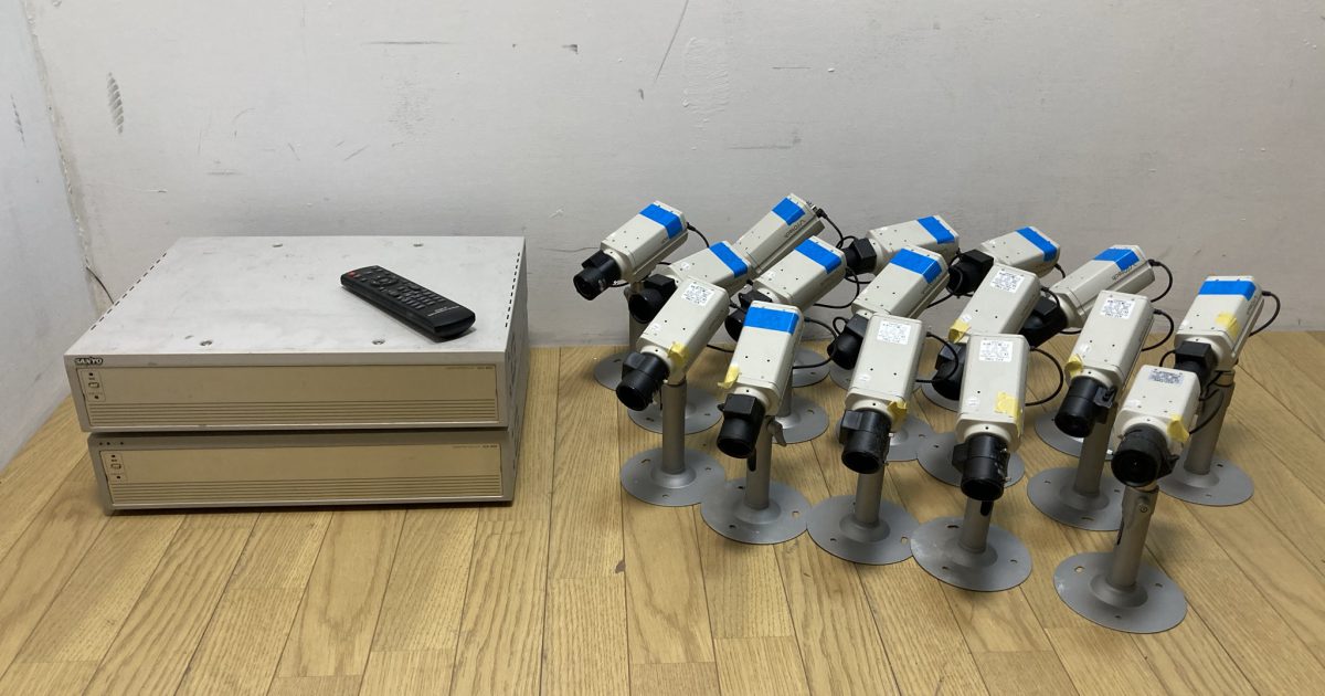防犯カメラ24台 SANYOレコーダーセット ATC-7326 16ch入力