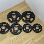 オリンピックプレート シャフト径50mm 5kg×2枚 2.5kg×2枚 1.25×2枚 合計17.5kg
