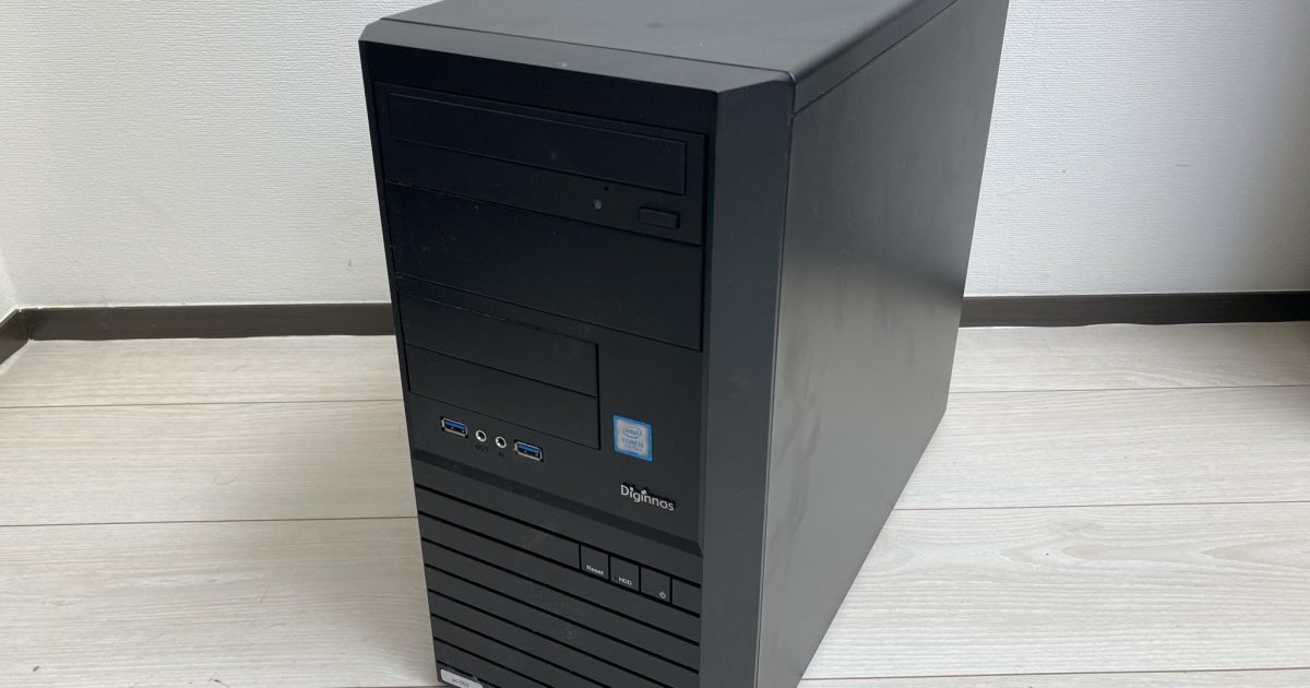 THIRDWAVE Diginnos デスクトップパソコン Windows10 Pro 64bit Core i5-7400 3.00GHz メモリ8GB HDD1GB DVDドライブ