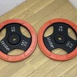 iROTEC アイロテック ラバー 穴径28mm ダンベル ウェイト プレート 15kg x 2枚 合計30kg トレーニング