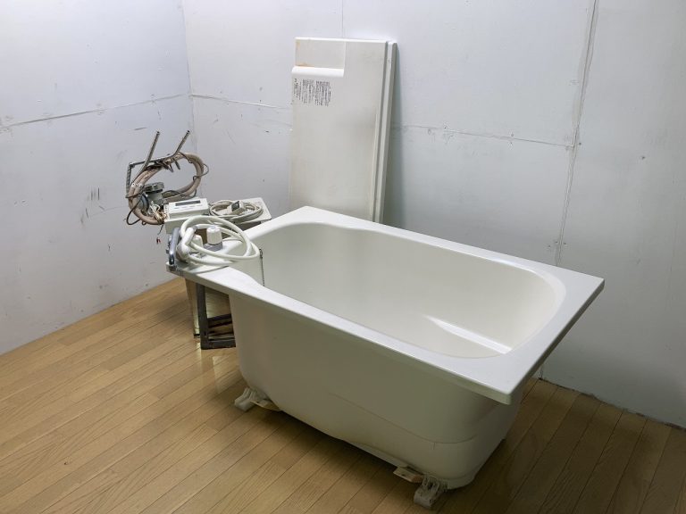 Housetec ハウステック お風呂 浅型浴槽 バランス釜セット 給湯器 リモコン付き WF-805AT W1200×D710×H540