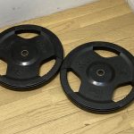 BODYMAKER ボディメーカー 穴径28mm フルラバープレート ベンチプレス ウェイト 15kg x 2枚 合計30kg