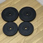BODYMAKER ボディメーカー 穴径28mm フルラバープレート ベンチプレス ウェイト 7.5kg×2枚 5kg x 2枚 合計25kg