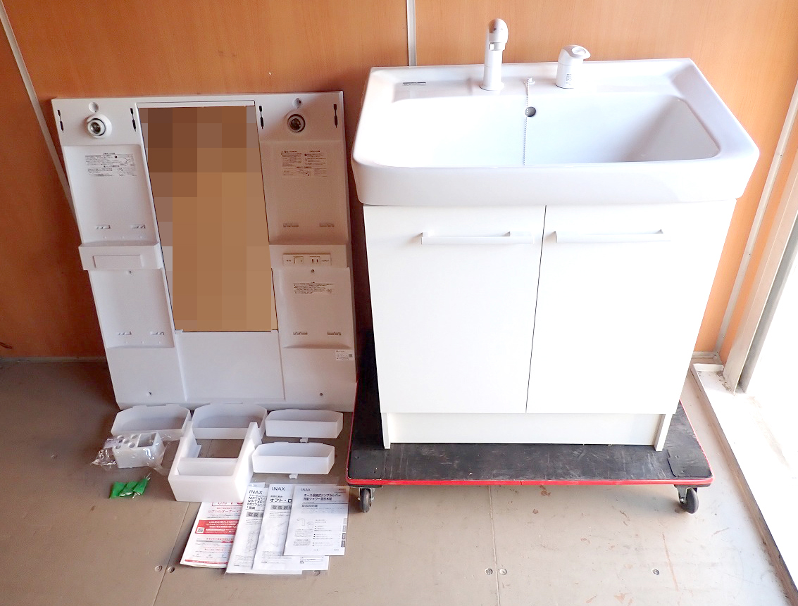 洗面化粧台 LIXIL FTV1N-755SY/VP1W MFTX1-751YFJ SF-500SY-MB1S BM-HB4 洗面台 75cm 750mm ミラー 水栓