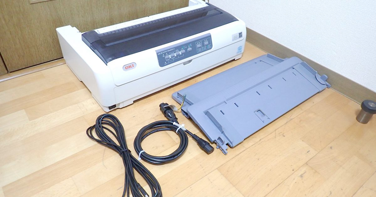 ドットインパクトプリンタ OKI MICROLINE 8460HU2 沖データ マイクロライン 24ピン 180dpi パラレル USB 伝票 複写 ドットプリンタ