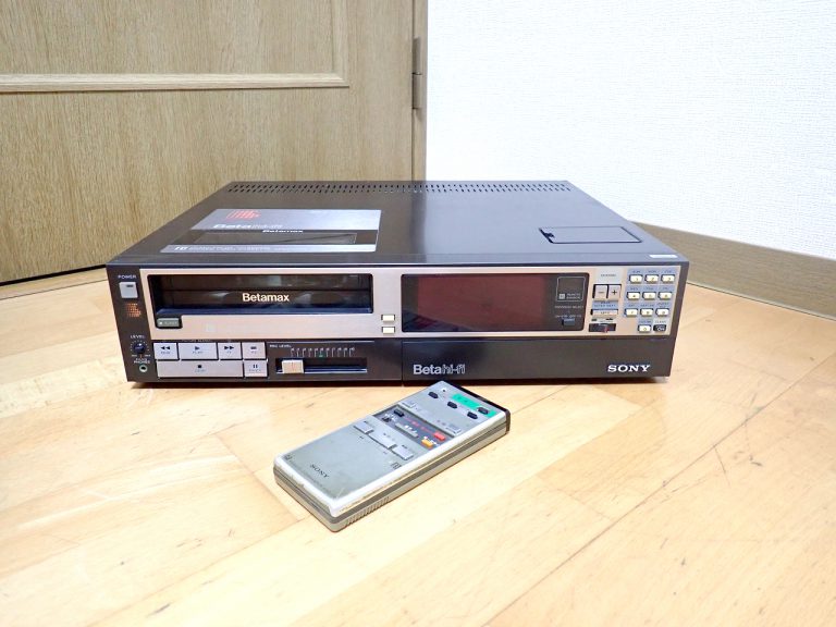ベータビデオデッキ SONY SL-HF66 Beta hi-fi ソニー ベータマックス リモコン RMT-118 クリーニングカセット L-15CLSP