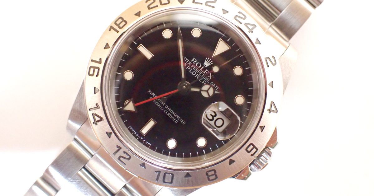 腕時計 ROLEX EXPLORER II M16570 ロレックス エクスプローラ2 黒 クロ